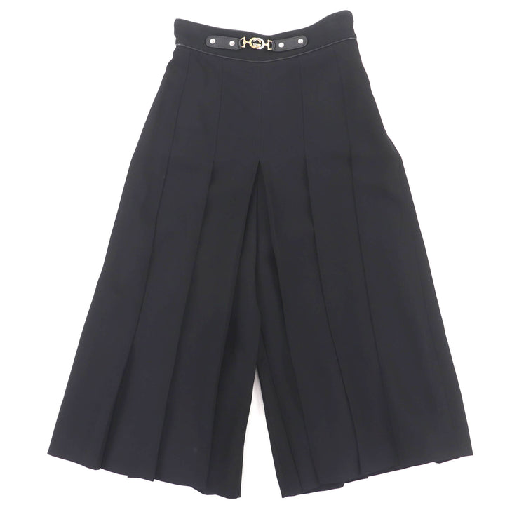 Excellent GUCCI Pants black Rayon Women 36 596968