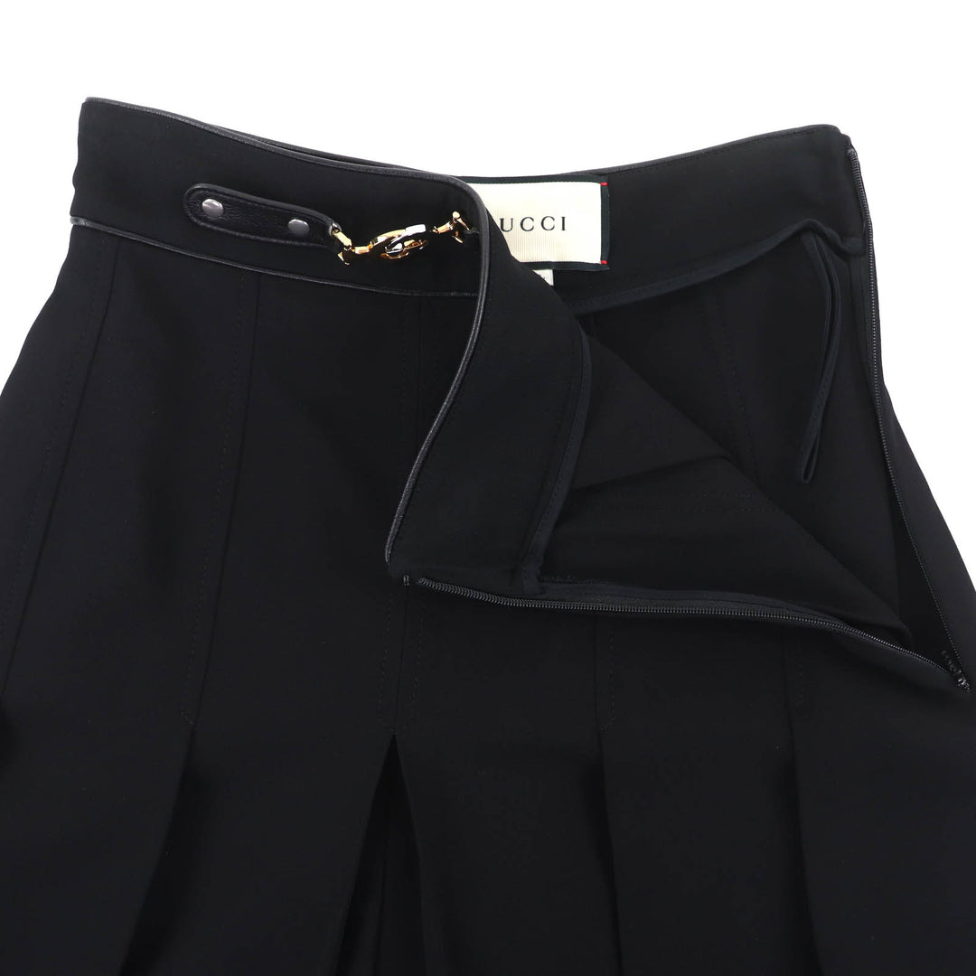 Excellent GUCCI Pants black Rayon Women 36 596968