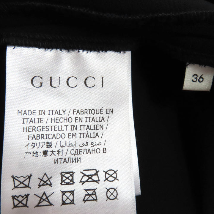 Excellent GUCCI Pants black Rayon Women 36 596968