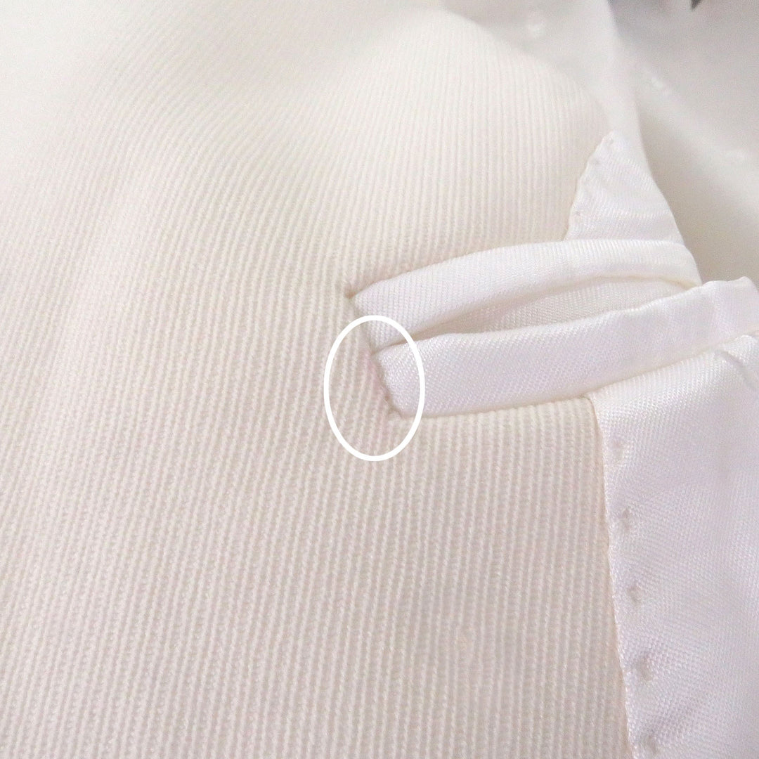 Pristine DIOR×sacai Jacket Logo patch docking design Ivory wool mens 46