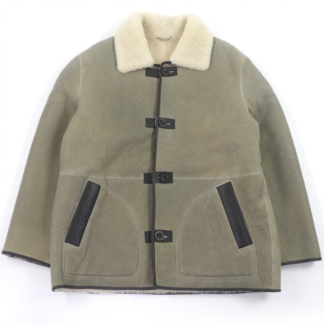 Excellent ARMA Mouton jacket ALINO Merino Curly Crispy Reversible Flight Jacket