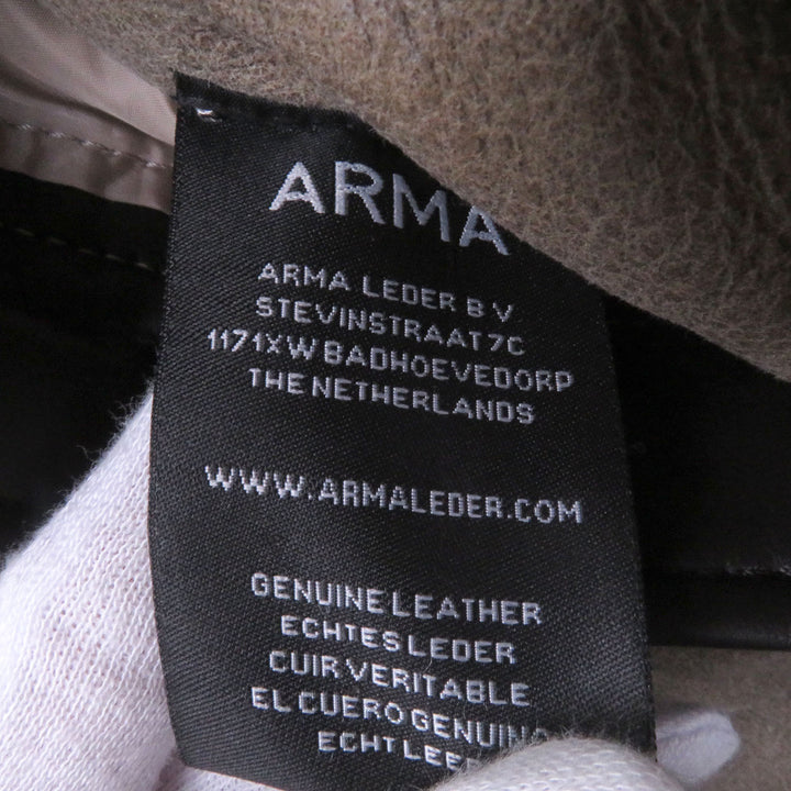 Excellent ARMA Mouton jacket ALINO Merino Curly Crispy Reversible Flight Jacket