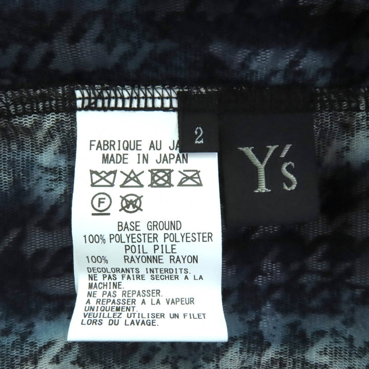 Excellent Y's T-shirt Navy polyester Women 2 YM-T20-676
