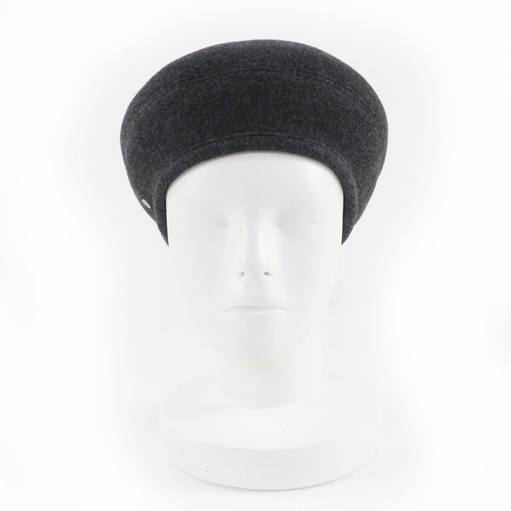 Pristine HERMES beret Saint Honoré Serie Metal gray wool Women 56