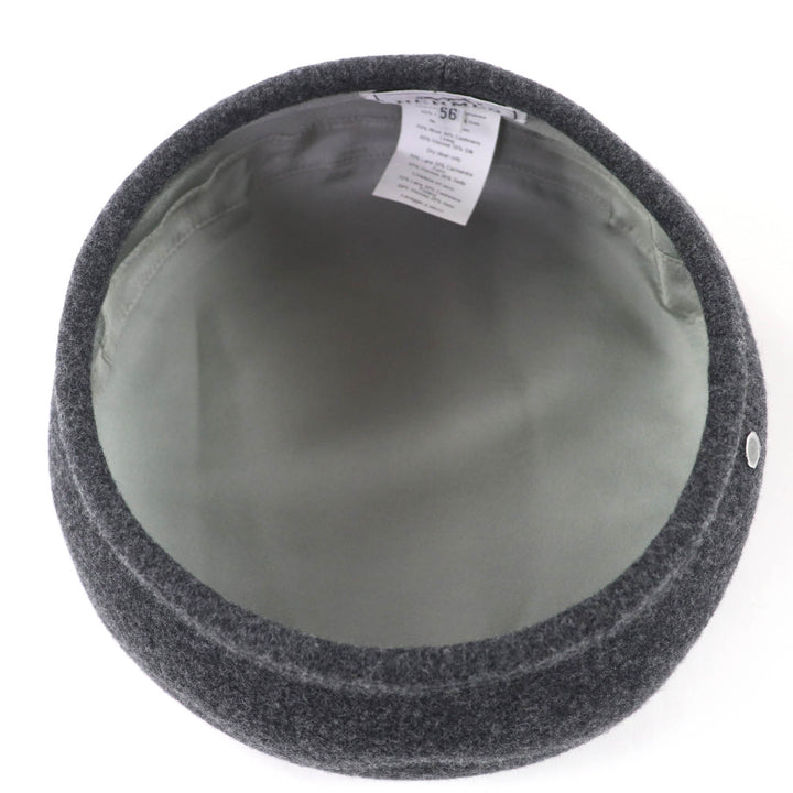Pristine HERMES beret Saint Honoré Serie Metal gray wool Women 56