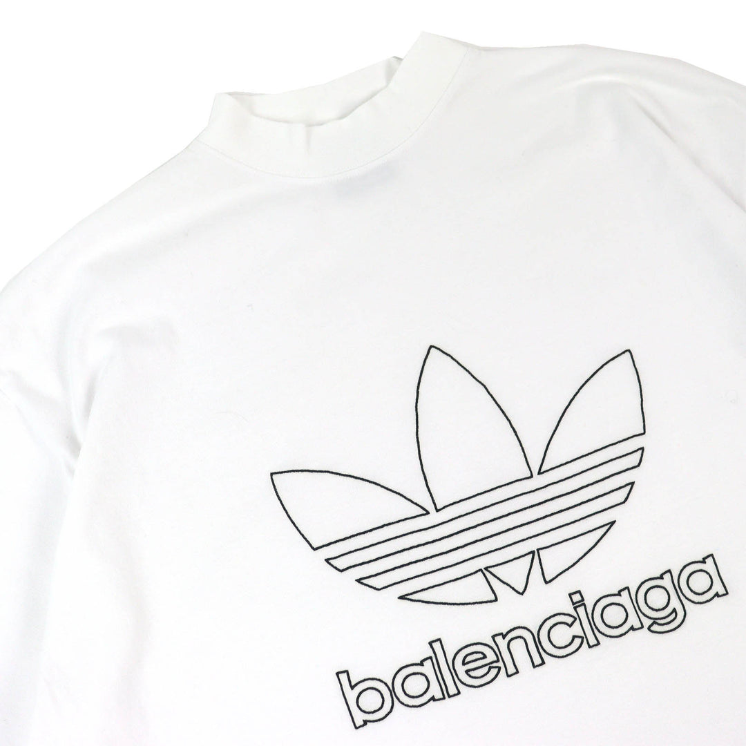 Pristine BALENCIAGA×adidas T-shirt logo embroidery oversized 1 723976