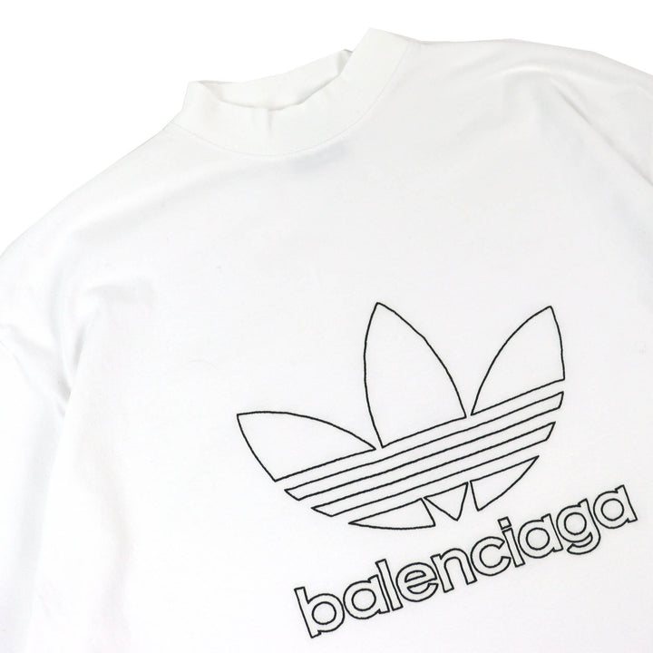 Pristine BALENCIAGA×adidas T-shirt logo embroidery oversized 1 723976