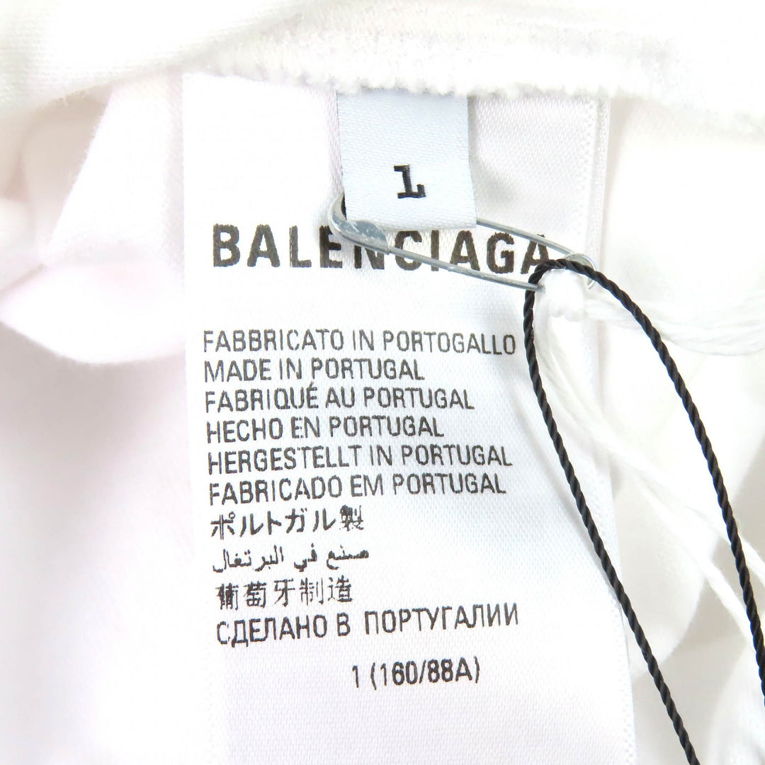 Pristine BALENCIAGA×adidas T-shirt logo embroidery oversized 1 723976