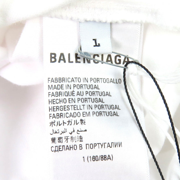 Pristine BALENCIAGA×adidas T-shirt logo embroidery oversized 1 723976