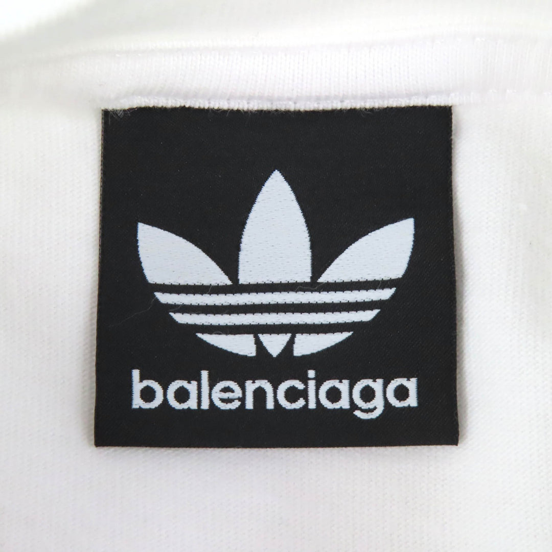 Pristine BALENCIAGA×adidas T-shirt logo embroidery oversized 1 723976