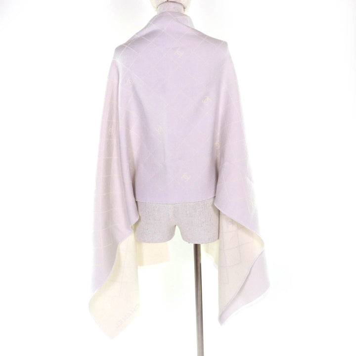 Great CHANEL shawl gray wool Women