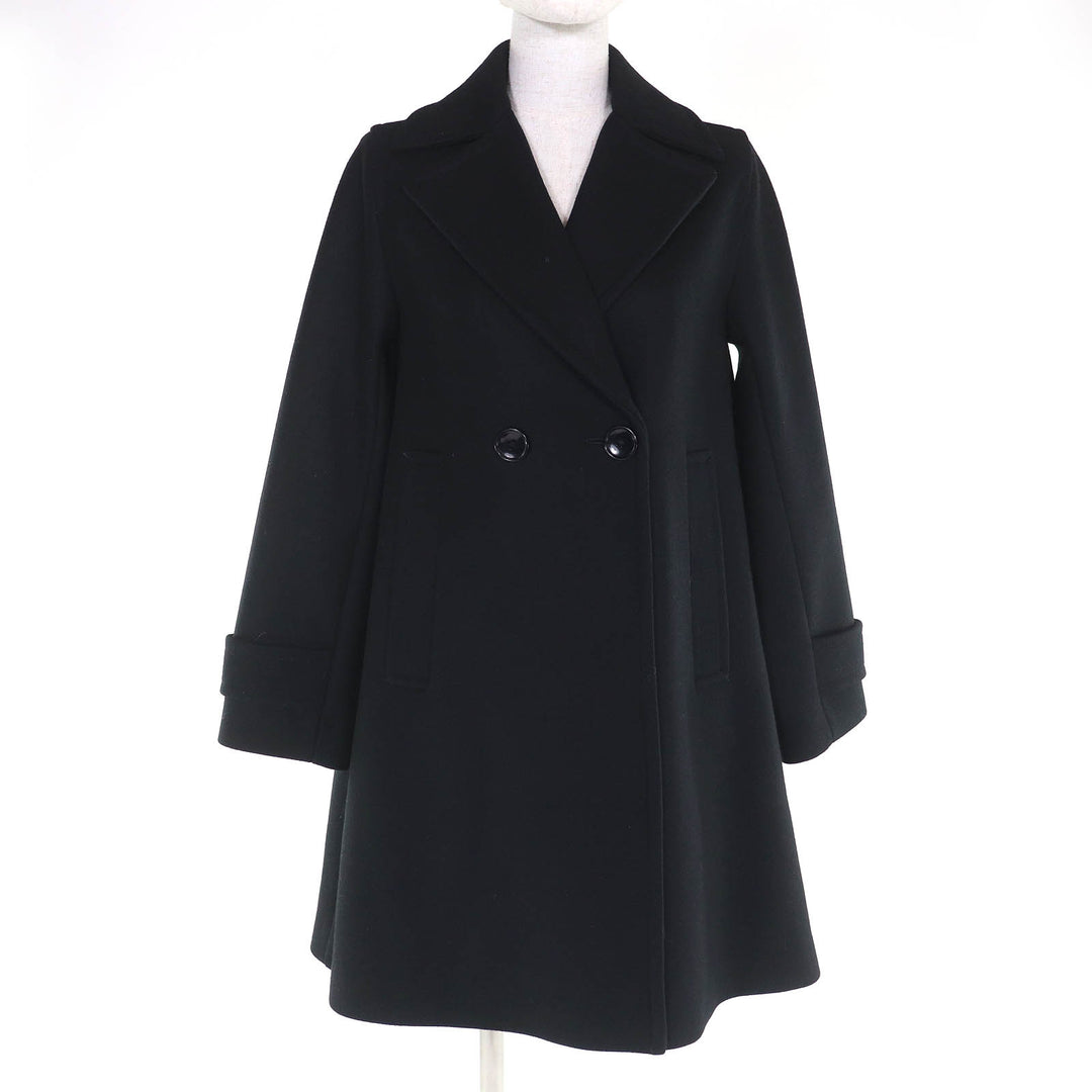 Pristine Ron Herman coat A line black wool Women XS 32102000155