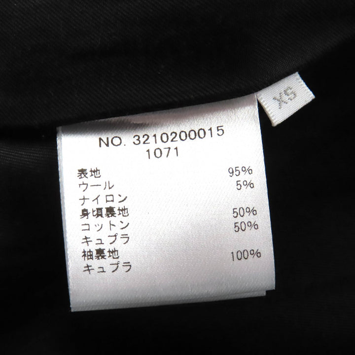 Pristine Ron Herman coat A line black wool Women XS 32102000155