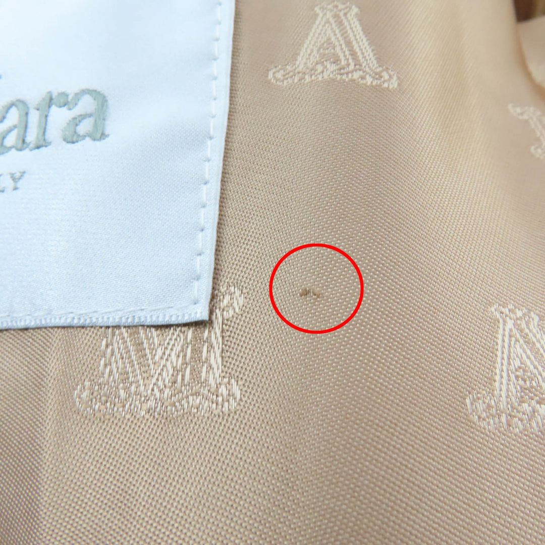 Excellent Max Mara coat teddy bear coat Silk blend beige Camel Women M 101101016