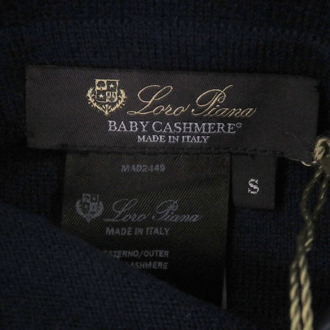 Excellent Loro Piana 100% baby cashmere reversible long knit cardigan