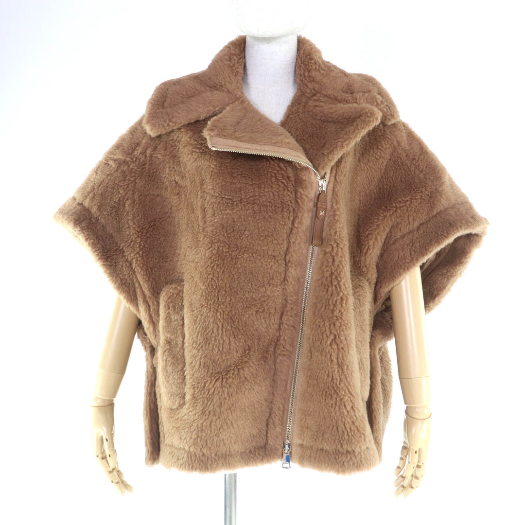 Excellent Max Mara poncho NEWMANTO TEDDY CAPE Camel Camel Women 24247363426