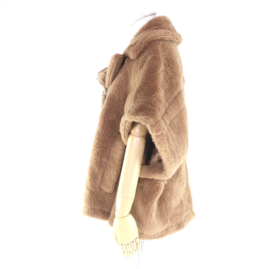 Excellent Max Mara poncho NEWMANTO TEDDY CAPE Camel Camel Women 24247363426
