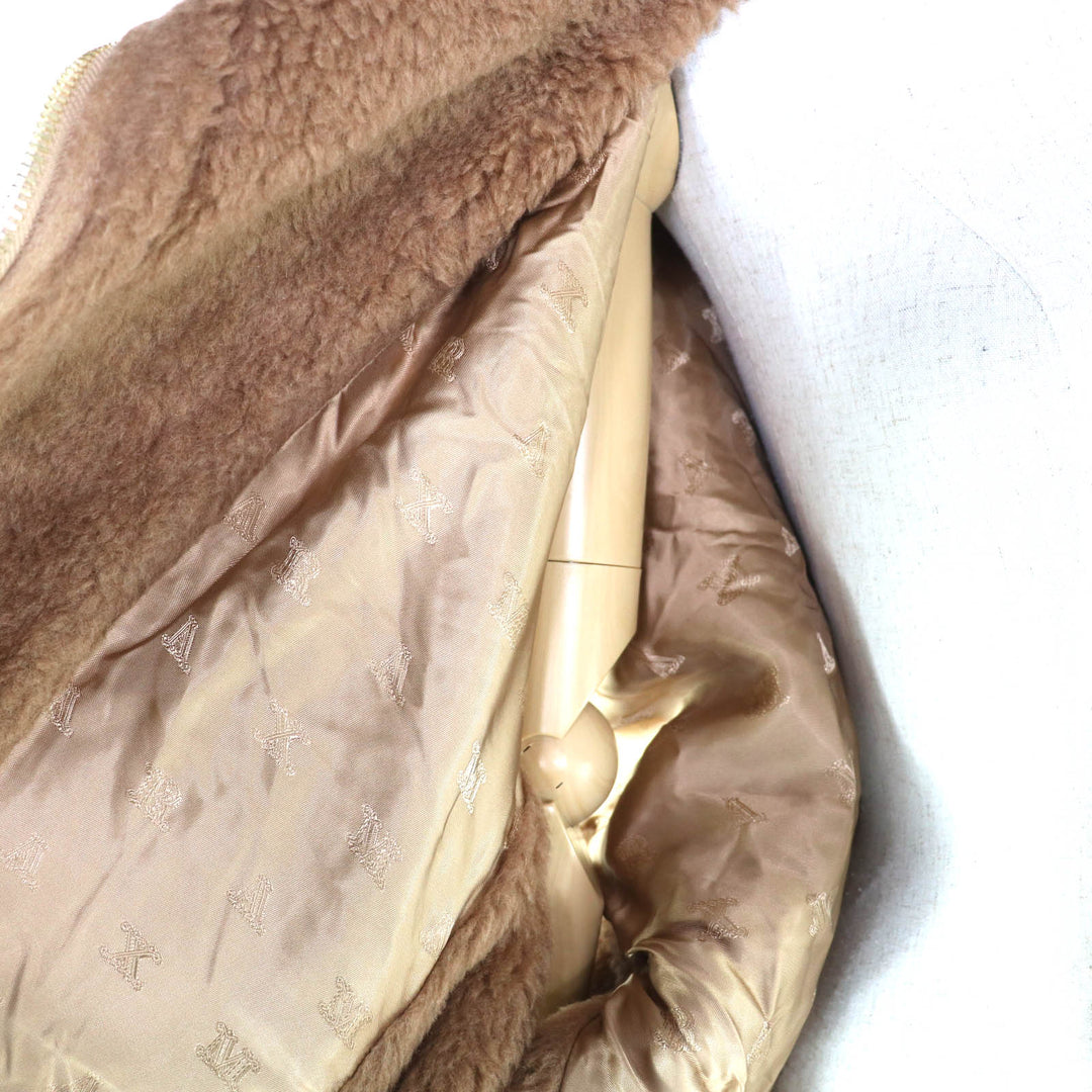 Excellent Max Mara poncho NEWMANTO TEDDY CAPE Camel Camel Women 24247363426