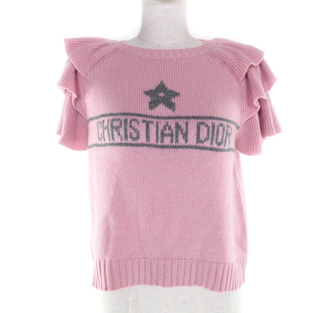 Excellent Christian Dior knit pink cashmere Women 42 344S13BM003