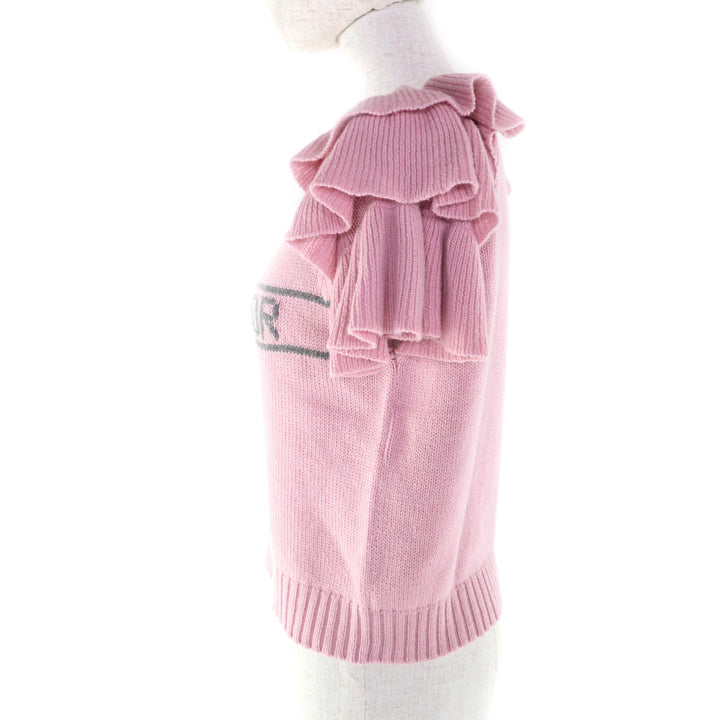 Excellent Christian Dior knit pink cashmere Women 42 344S13BM003