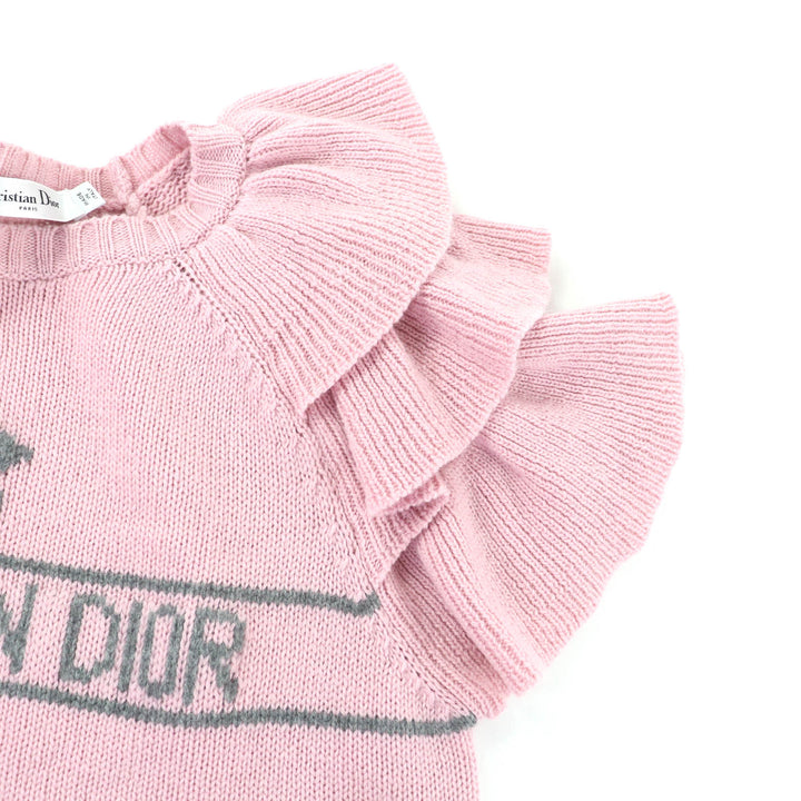 Excellent Christian Dior knit pink cashmere Women 42 344S13BM003