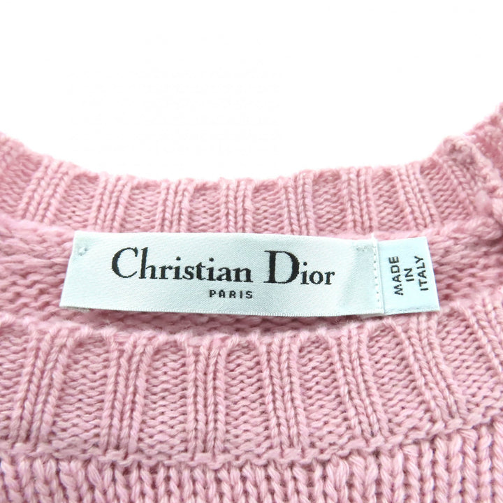 Excellent Christian Dior knit pink cashmere Women 42 344S13BM003