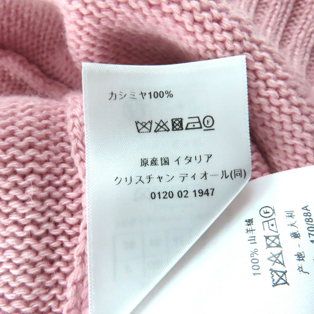 Excellent Christian Dior knit pink cashmere Women 42 344S13BM003