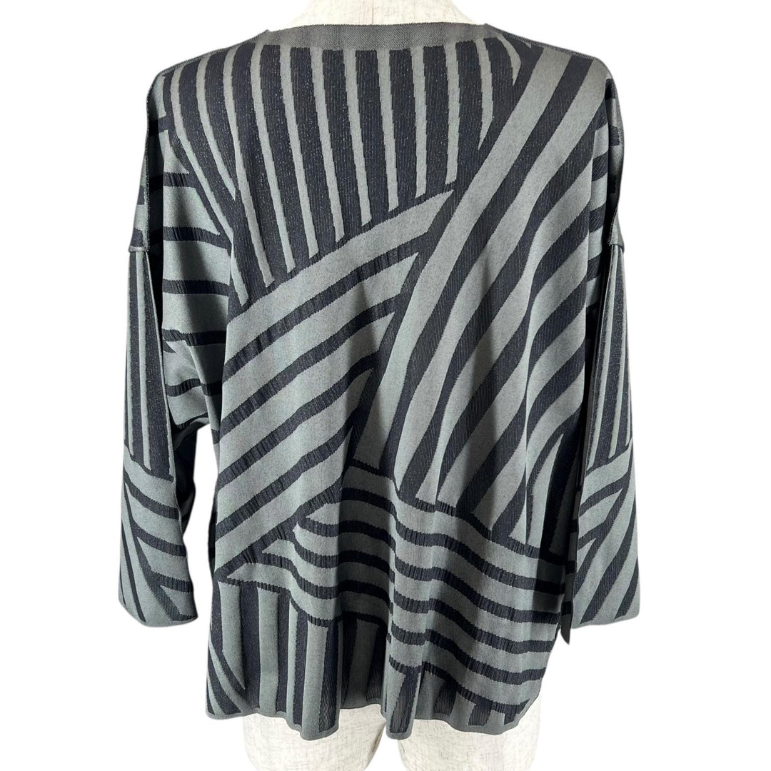 Excellent PLEATS PLEASE tops A-POC Geometric Pattern gray 3 PP83LK921