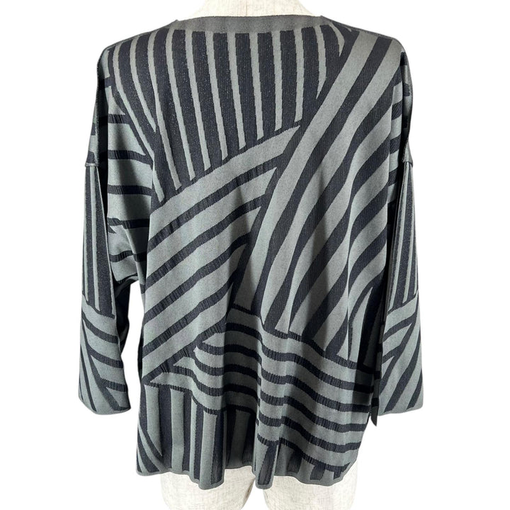 Excellent PLEATS PLEASE tops A-POC Geometric Pattern gray 3 PP83LK921
