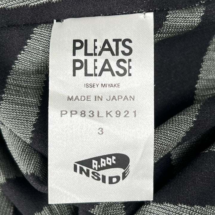 Excellent PLEATS PLEASE tops A-POC Geometric Pattern gray 3 PP83LK921