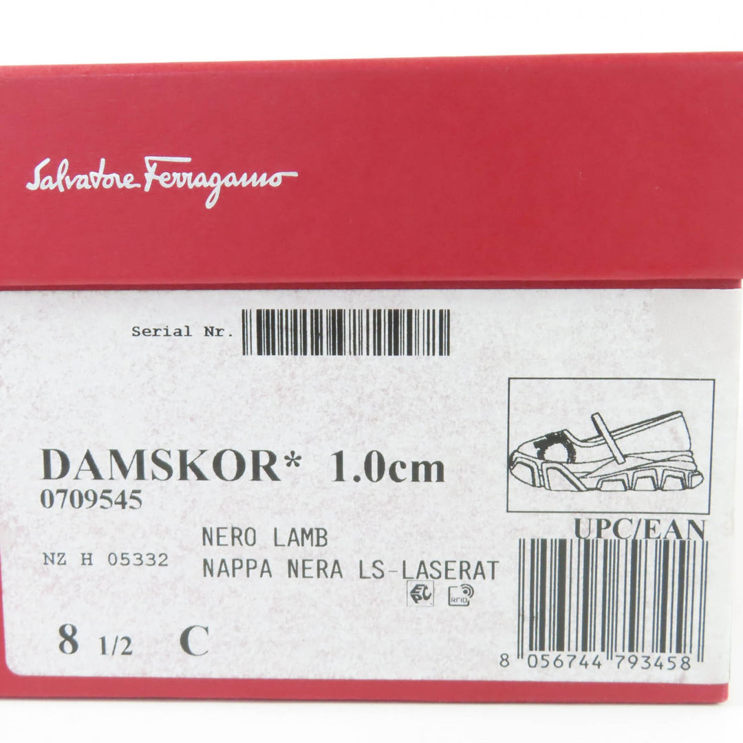 Excellent Salvatore Ferragamo sneakers DAMSKOR Gancini Punched Damskoor 8.5