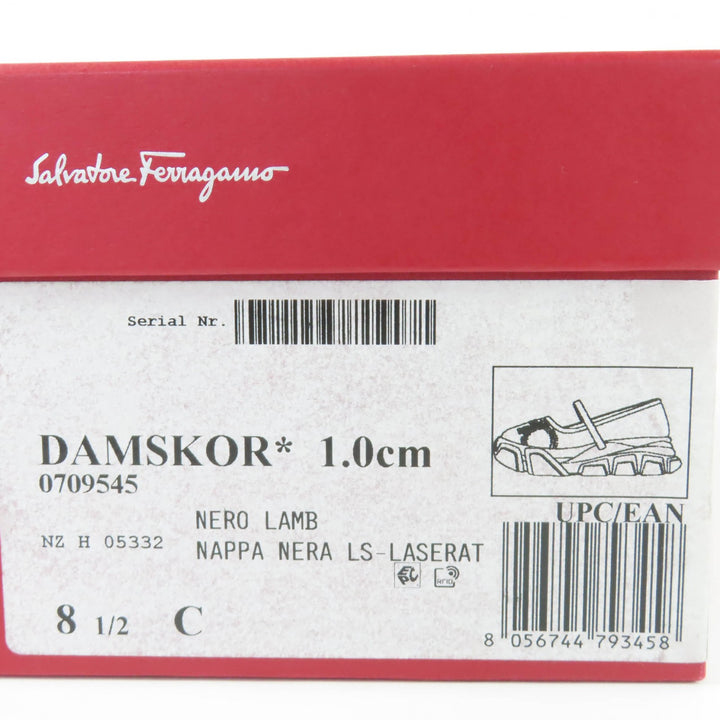 Excellent Salvatore Ferragamo sneakers DAMSKOR Gancini Punched Damskoor 8.5