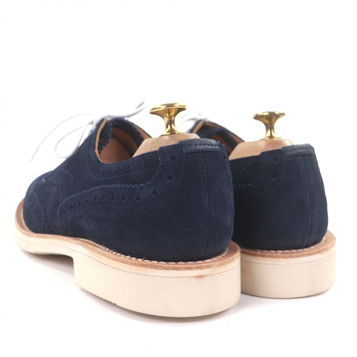 Great Tricker's Leather shoes Bourton Navy Suede leather mens 6.5 M5633