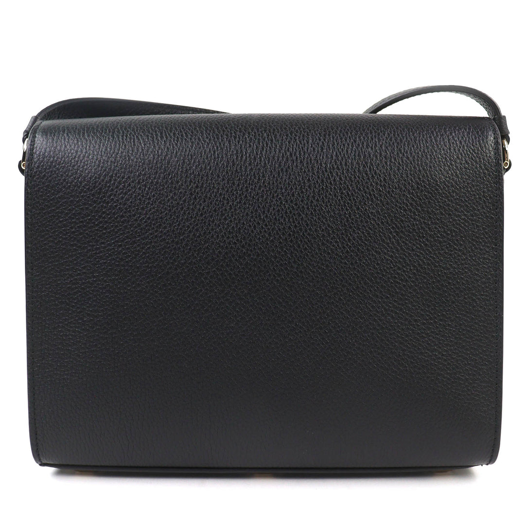 Pristine Salvatore Ferragamo Shoulder Bag studio Gancini leather black 21H886