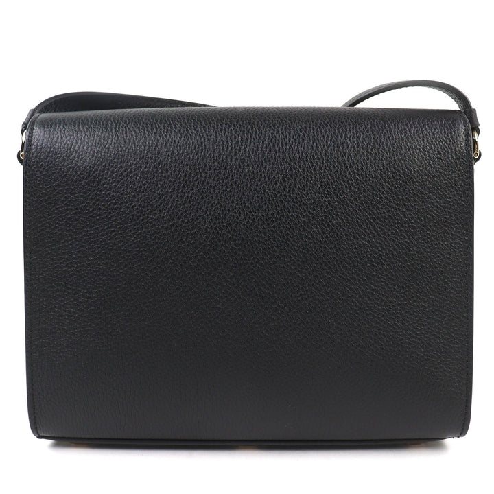 Pristine Salvatore Ferragamo Shoulder Bag studio Gancini leather black 21H886