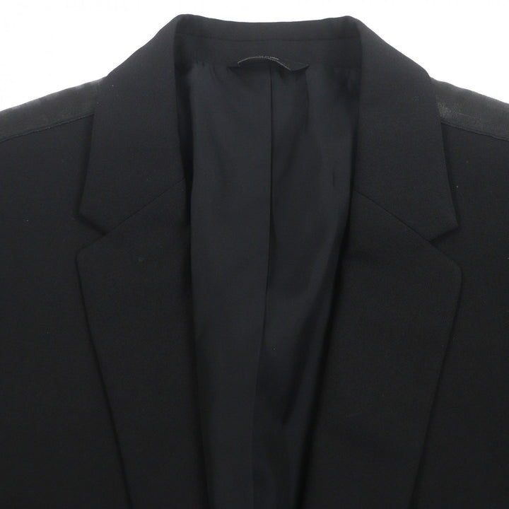 Pristine FENDI tailored jacket black wool mens 54 FJ0576