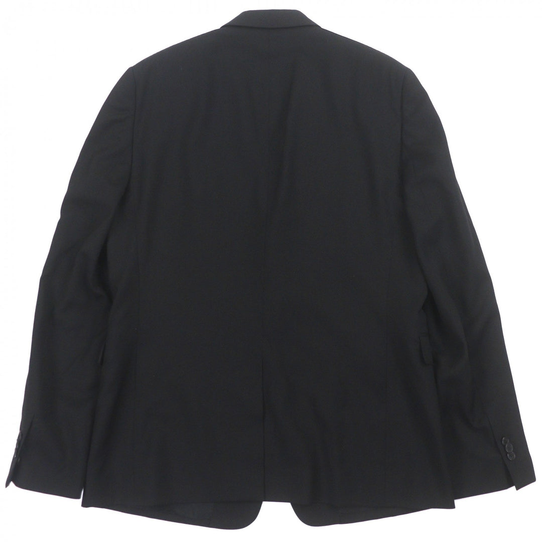 Pristine FENDI tailored jacket black wool mens 54 FJ0576