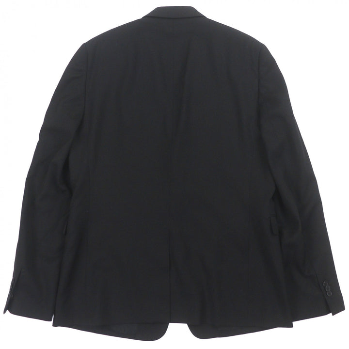 Pristine FENDI tailored jacket black wool mens 54 FJ0576