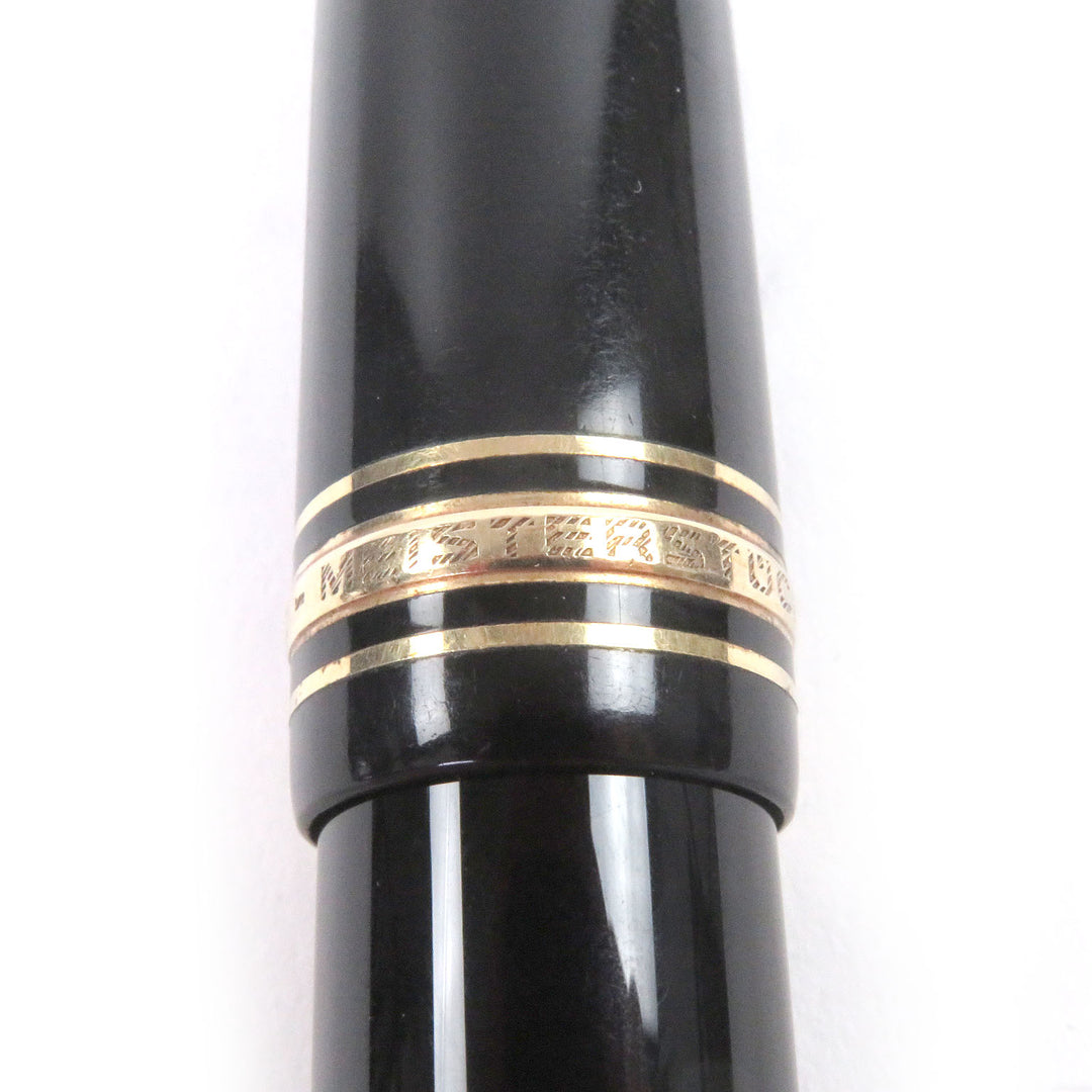 Very Good MONTBLANC fountain pen Meisterstück 149 Cap type black 14C mens