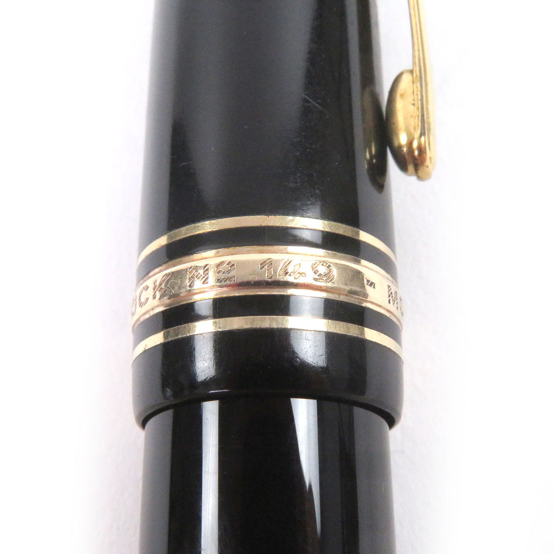 Very Good MONTBLANC fountain pen Meisterstück 149 Cap type black 14C mens