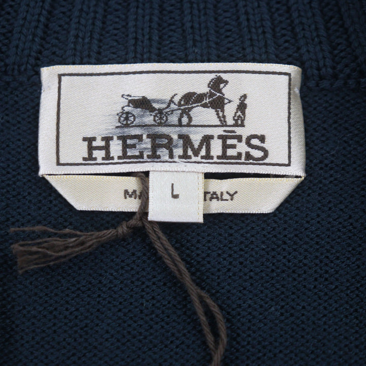 Pristine HERMES Jacket Navy wool mens L