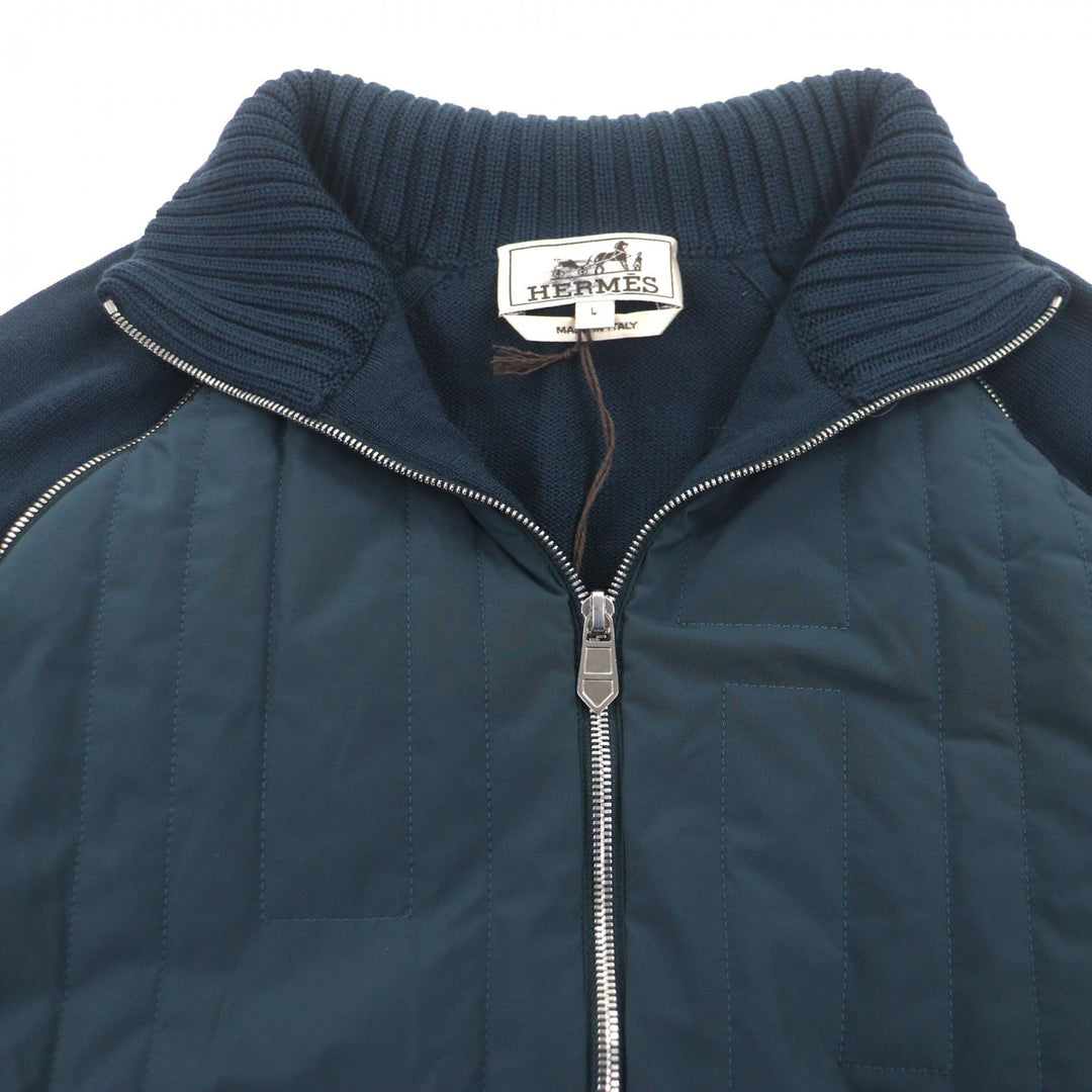 Pristine HERMES Jacket Navy wool mens L