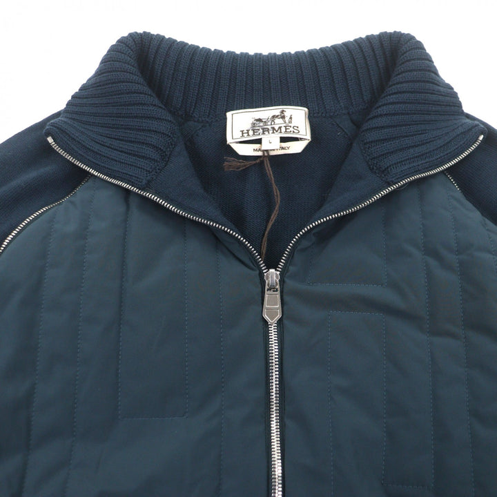 Pristine HERMES Jacket Navy wool mens L