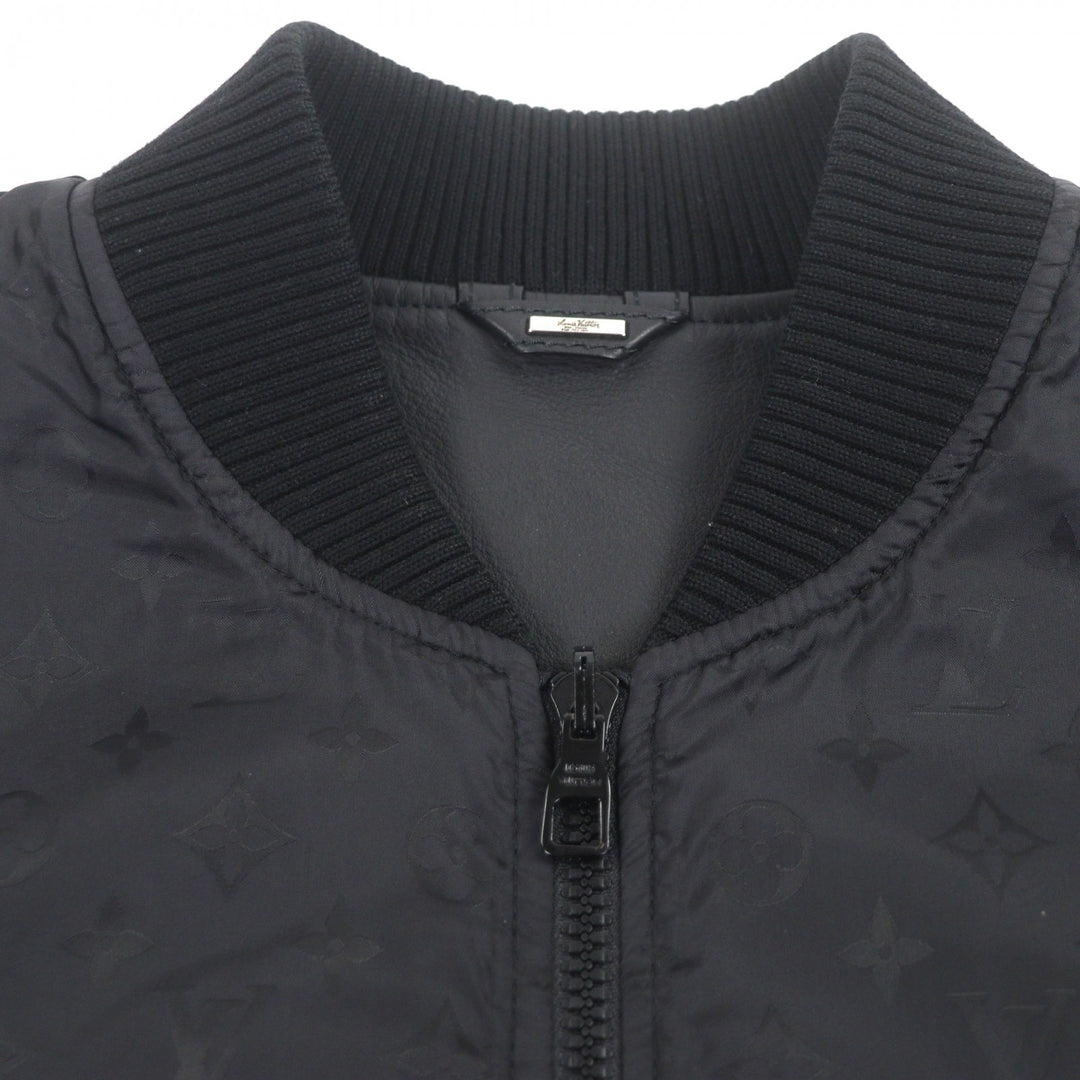 Excellent LOUIS VUITTON Blouson black Cowhide mens 48