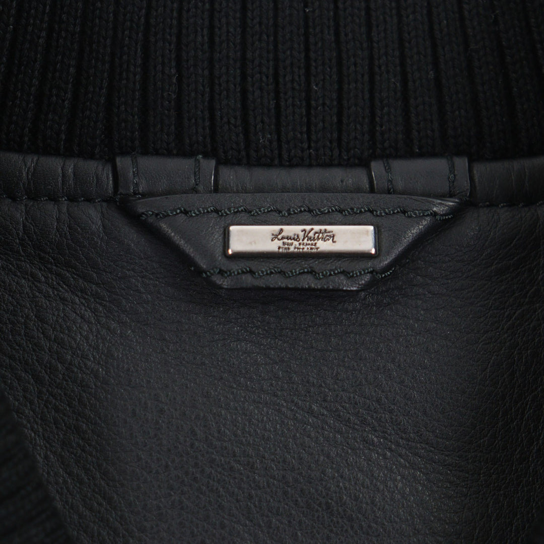 Excellent LOUIS VUITTON Blouson black Cowhide mens 48