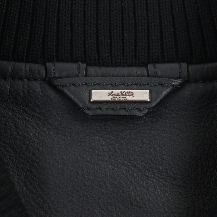 Excellent LOUIS VUITTON Blouson black Cowhide mens 48