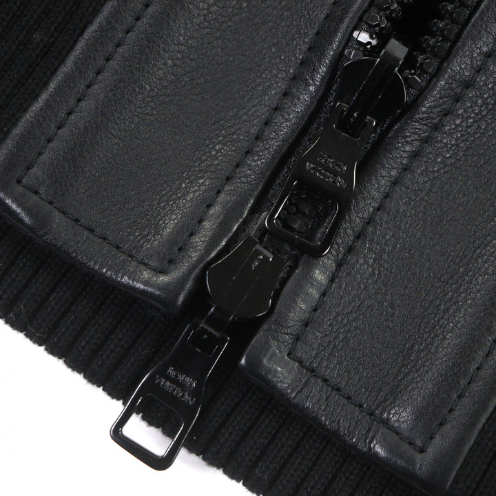 Excellent LOUIS VUITTON Blouson black Cowhide mens 48