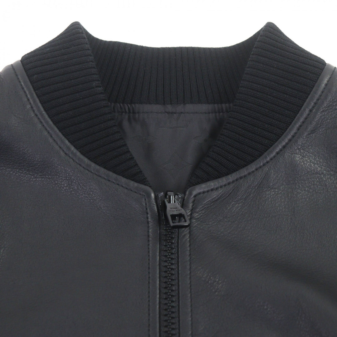 Excellent LOUIS VUITTON Blouson black Cowhide mens 48