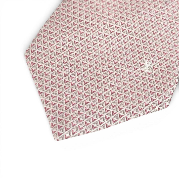 Excellent LOUIS VUITTON tie LV logo pink silk mens M71210