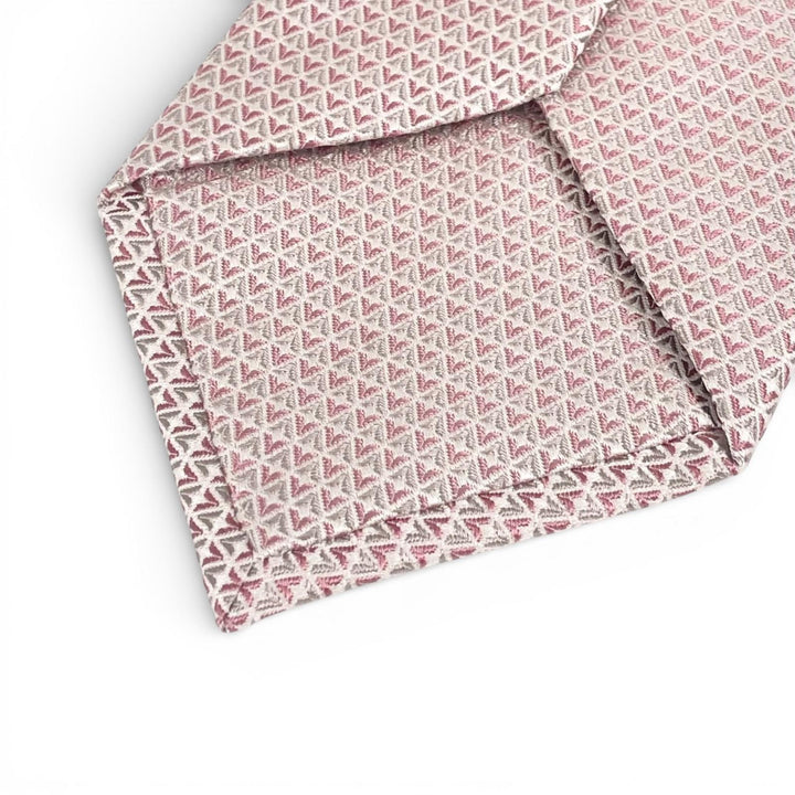Excellent LOUIS VUITTON tie LV logo pink silk mens M71210